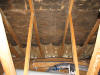 Amesbury MA Attic Ceiling before Mold Remediation